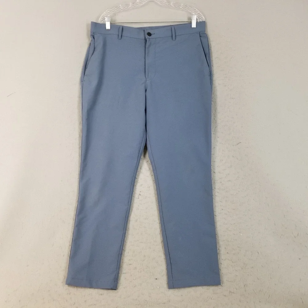 Banana Republic Pants Mens 36x30 Blue Performance Chino Straight Leg Polyester